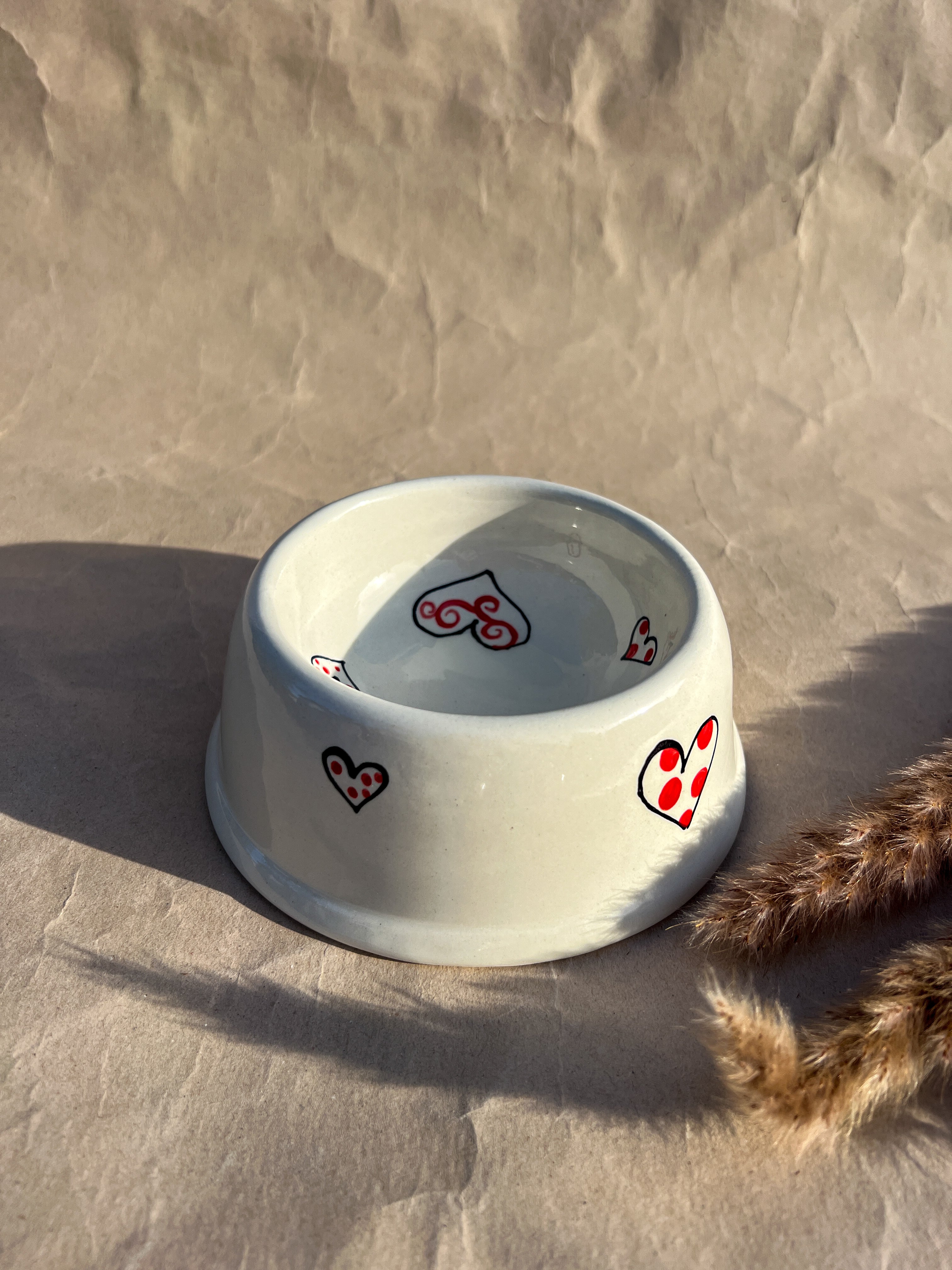 Cat Bowl - Hearts