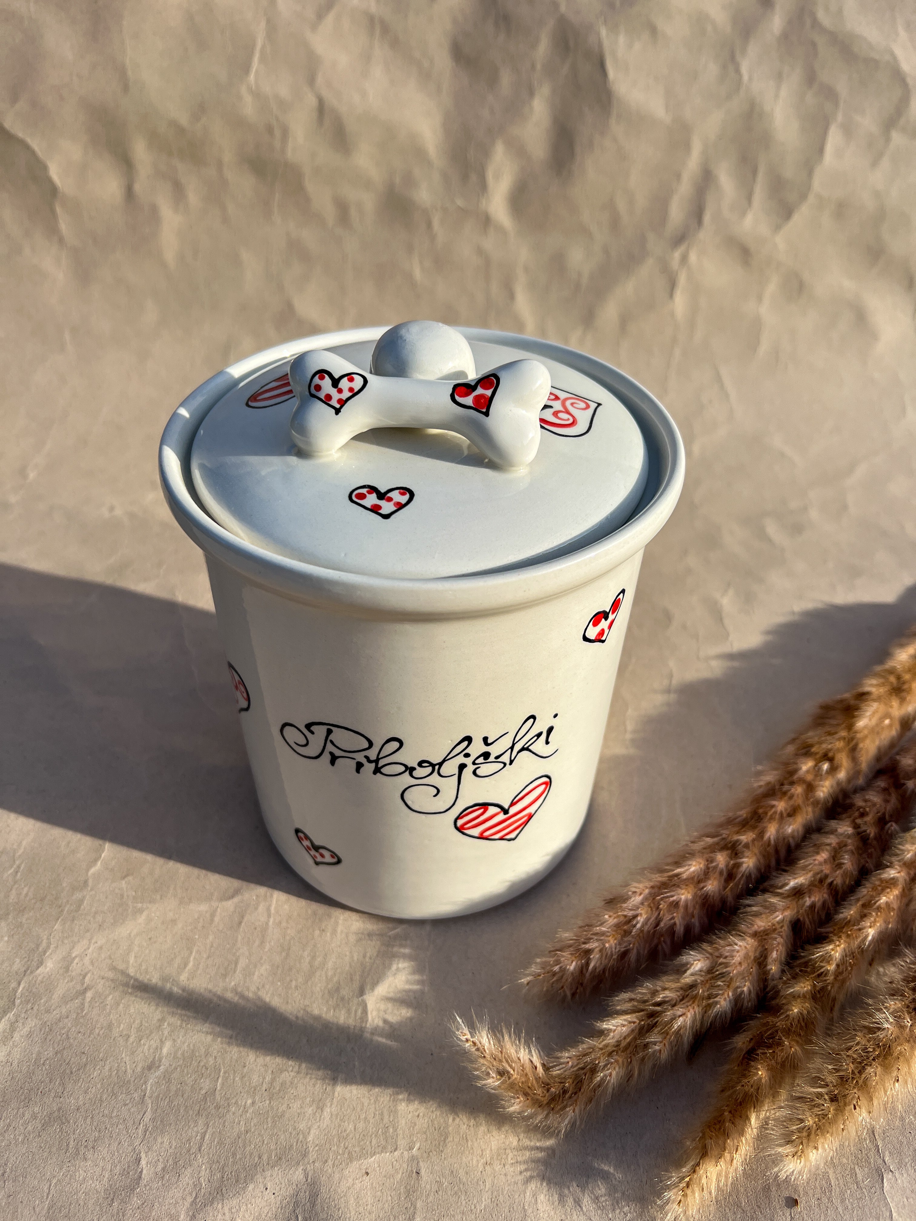 Treat Jar - Hearts -
