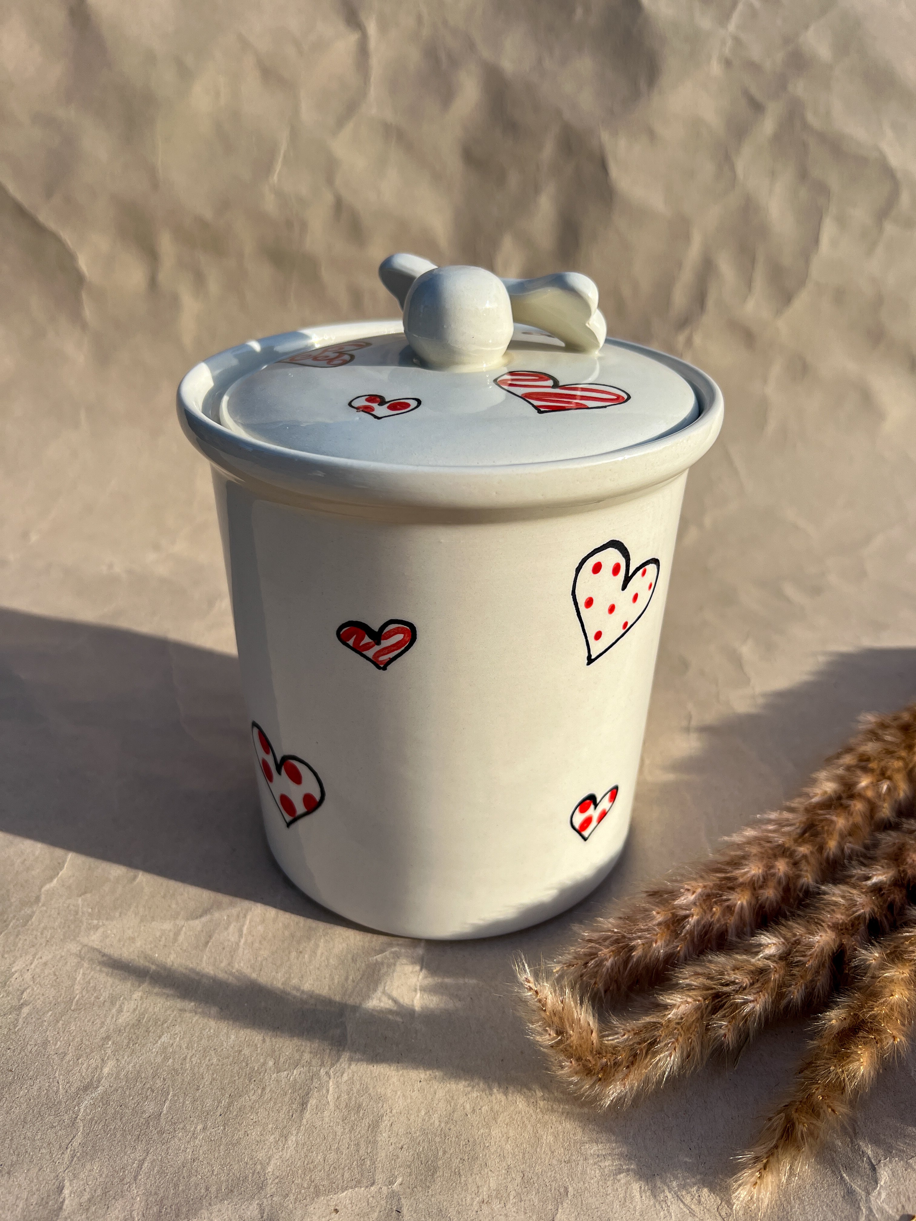 Treat Jar - Hearts -