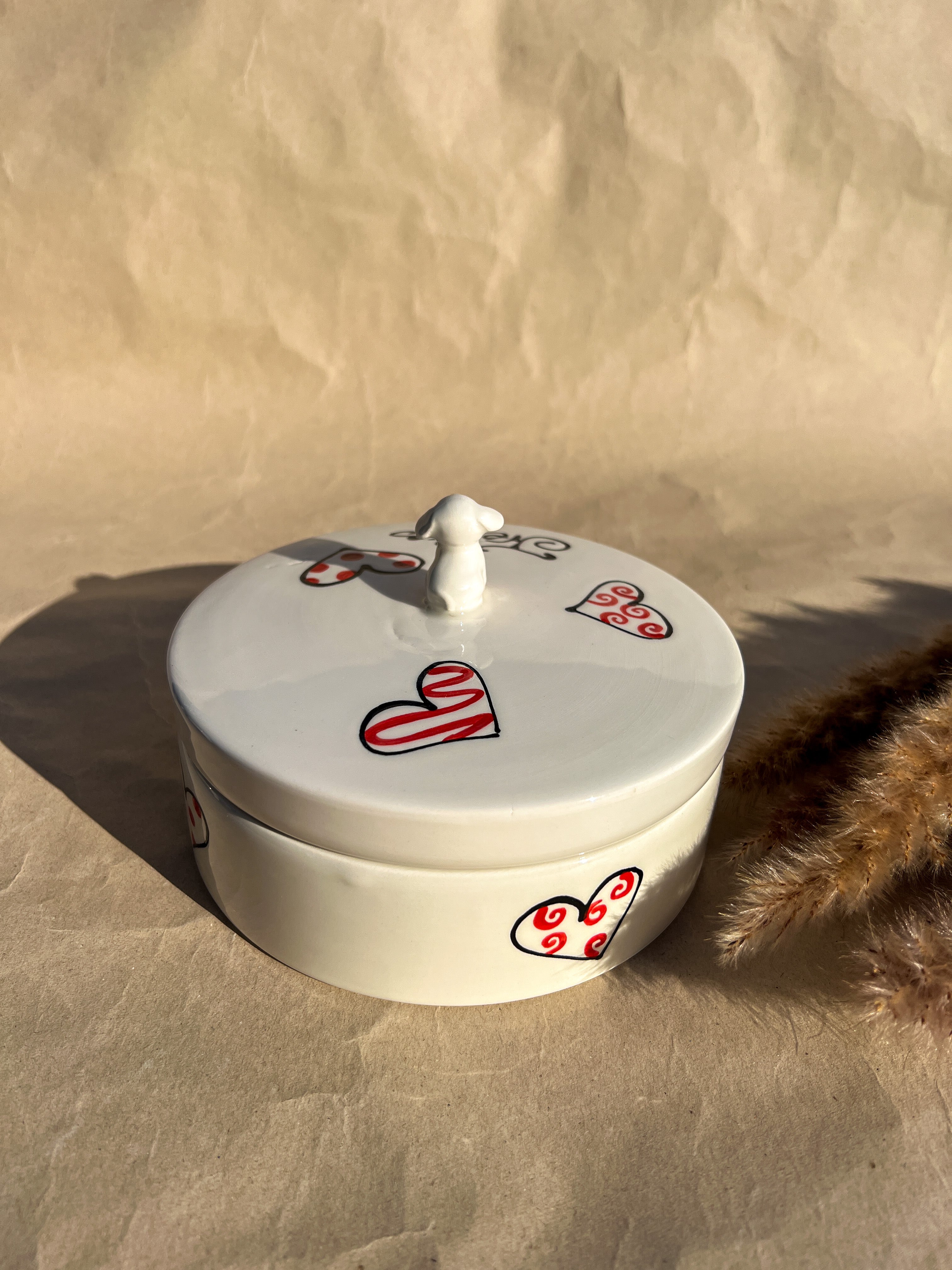 Treats jar - Hearts -