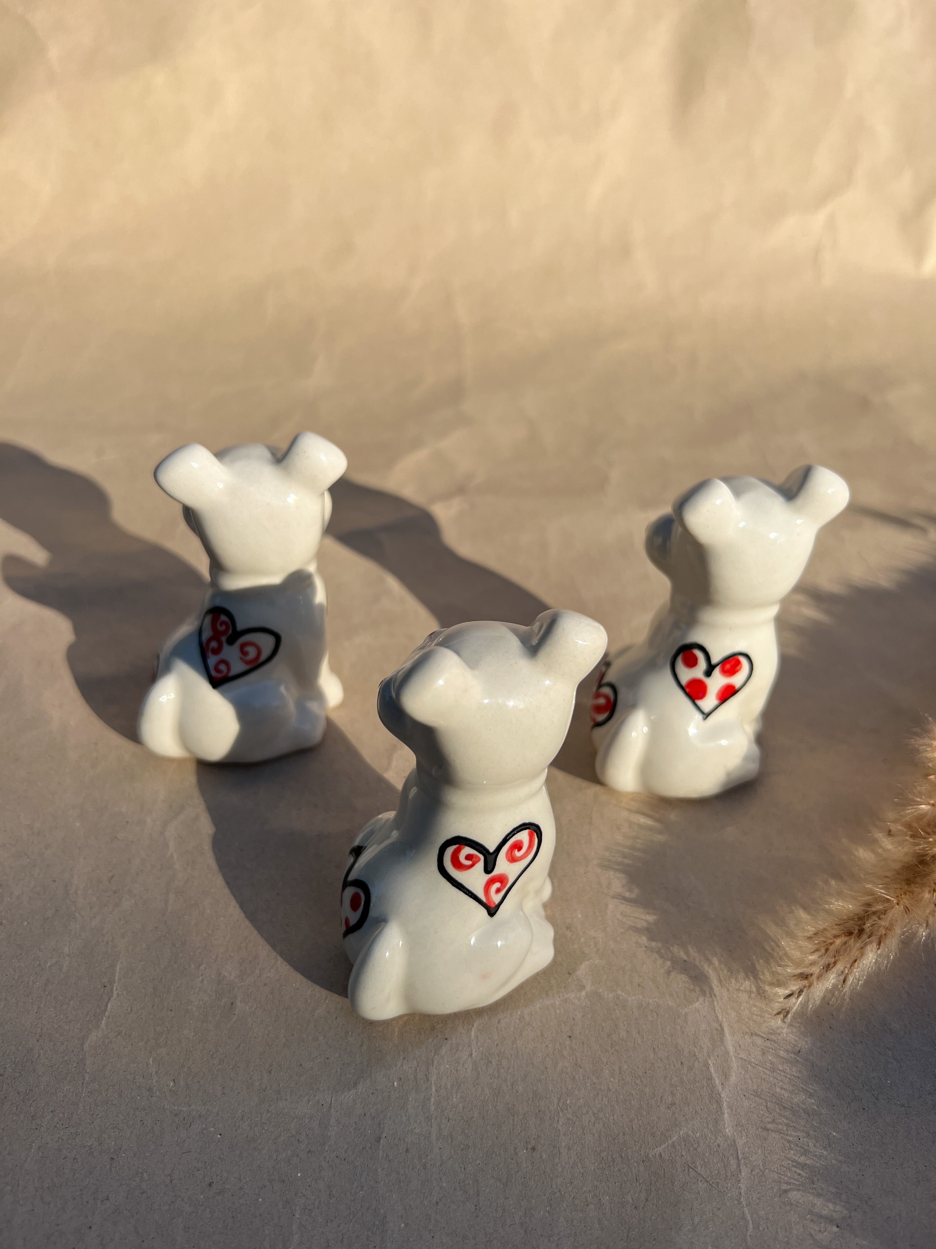 Dog Figure - Hearts