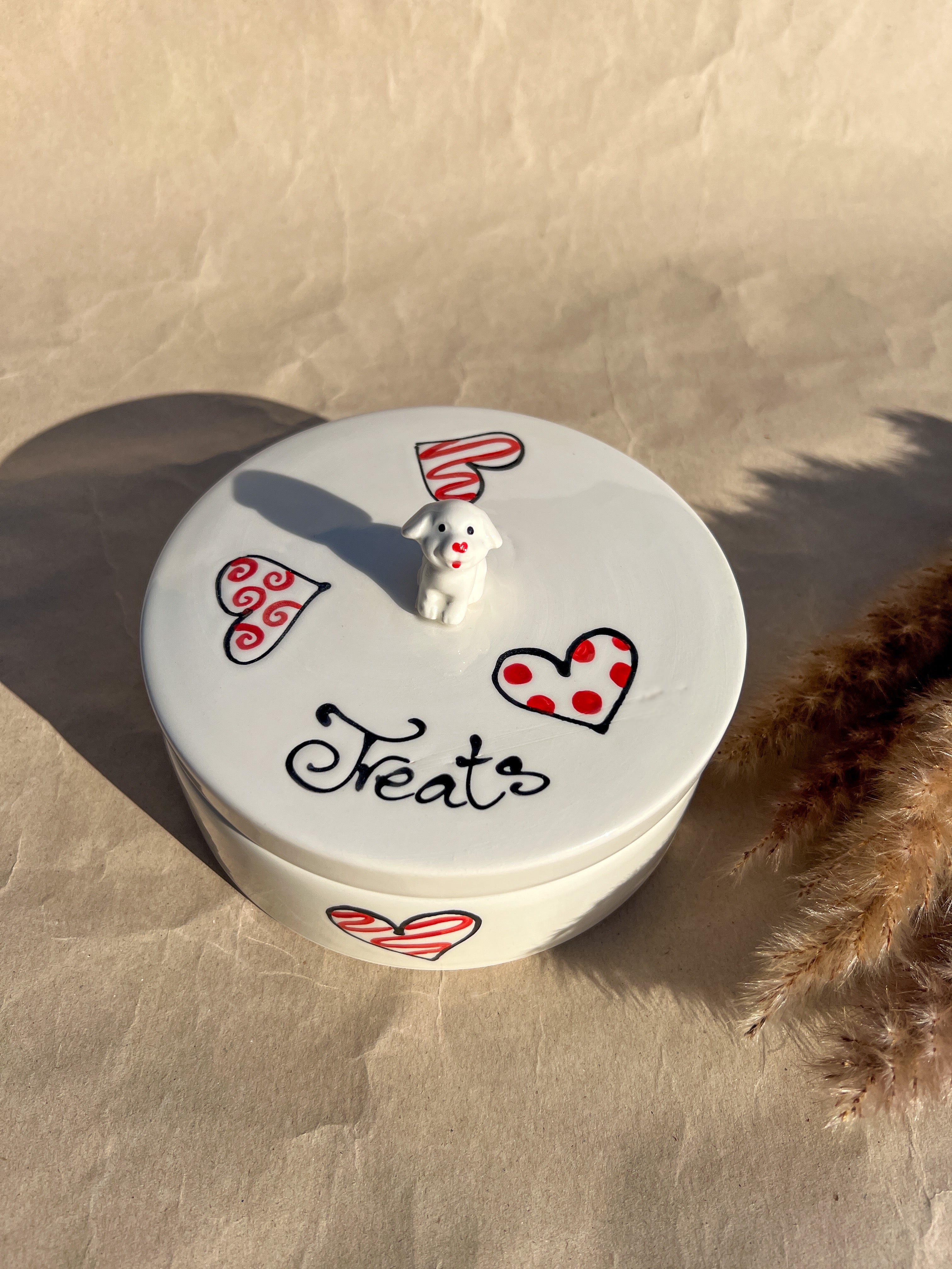 Treats jar - Hearts -