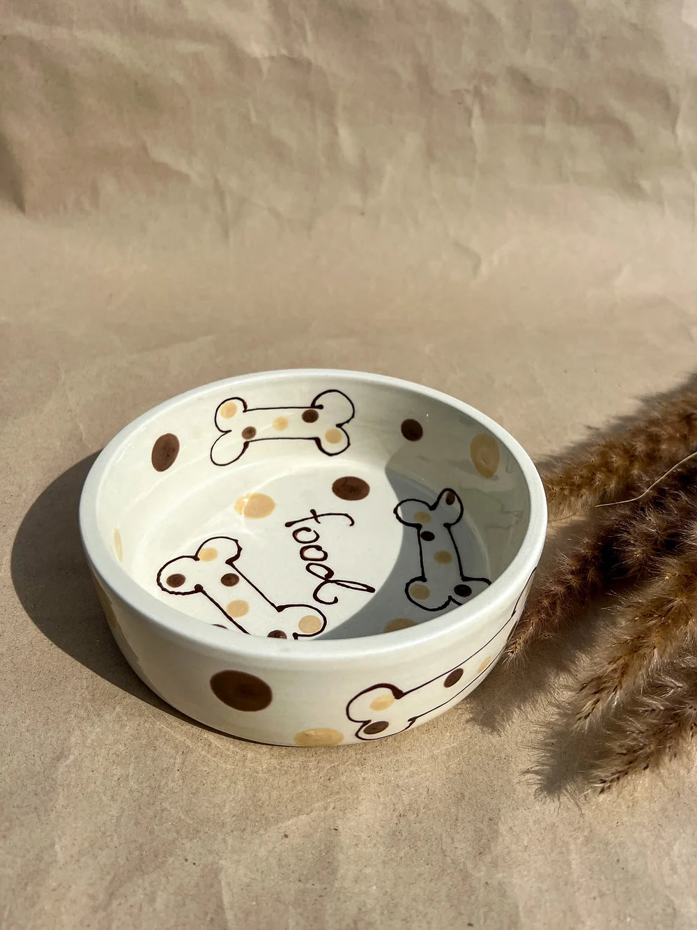 SNOOPY - Brown Dots / Bone -