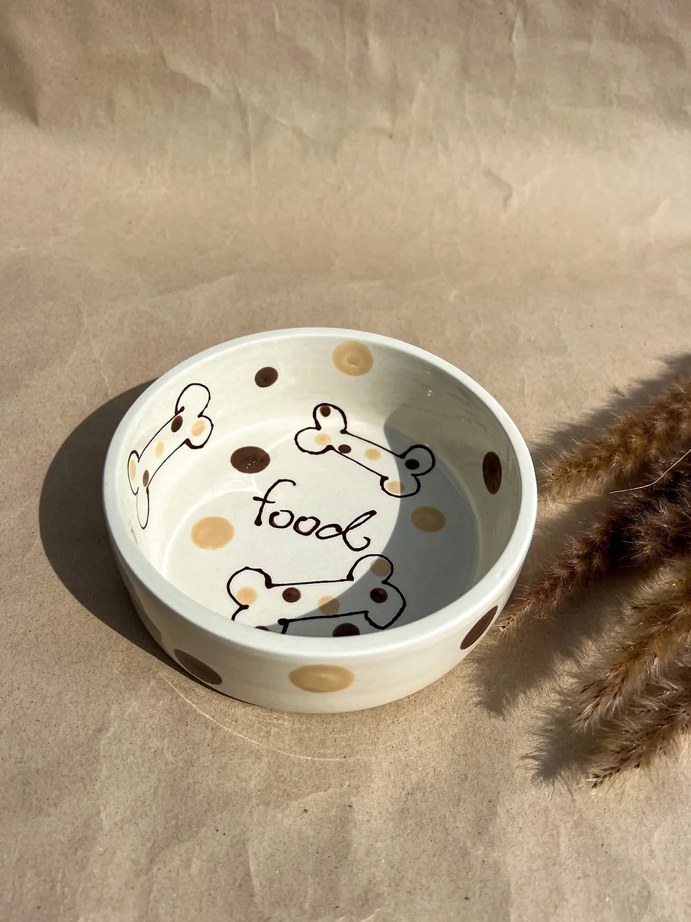 SNOOPY - Brown Dots / Bone -